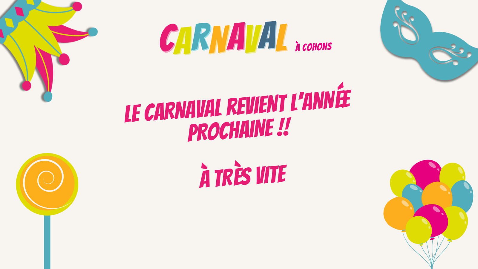 Affiche du carnaval
